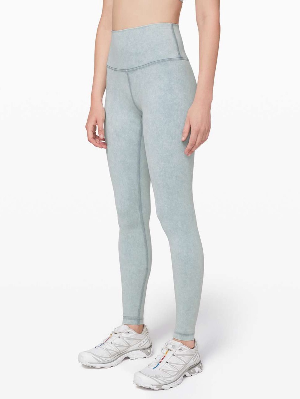 Lululemon Wunder Under Snow Washed 28” Washed Chambray NWT